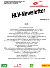 Anmelden zum HLV-Newsletter